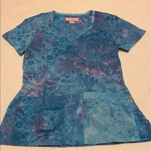 Koi scrub top